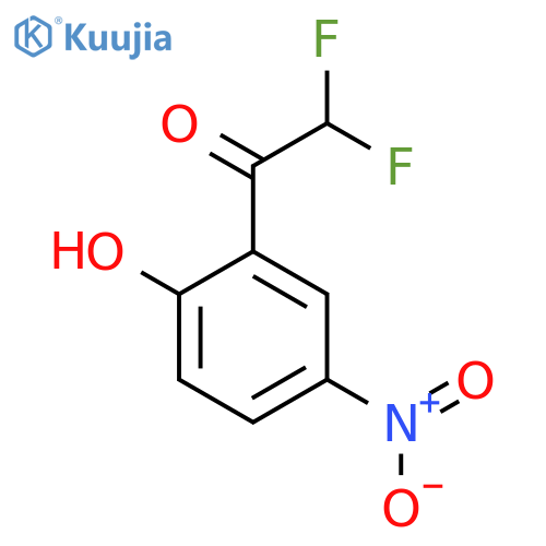 2,2-difluoro-1-(2-hydroxy-5-nitrophenyl)ethan-1-one structure