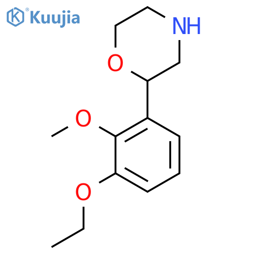 2-(3-ethoxy-2-methoxyphenyl)morpholine structure