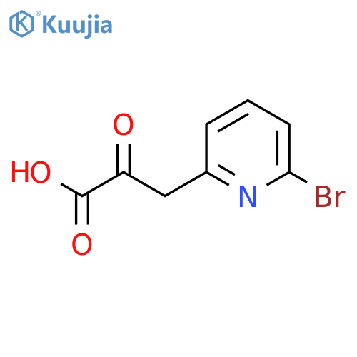 3-(6-bromopyridin-2-yl)-2-oxopropanoic acid structure