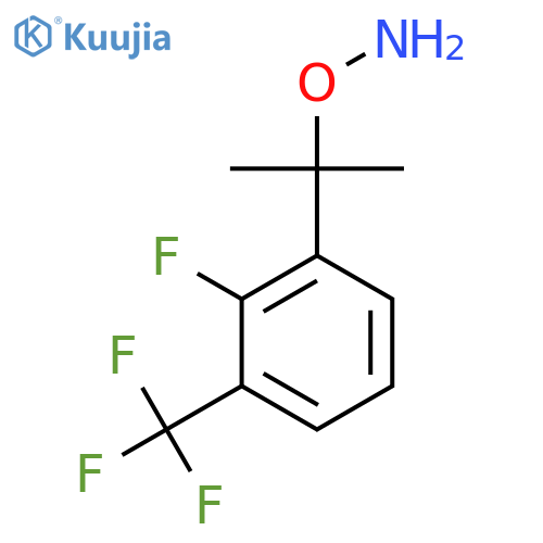 O-{2-2-fluoro-3-(trifluoromethyl)phenylpropan-2-yl}hydroxylamine structure