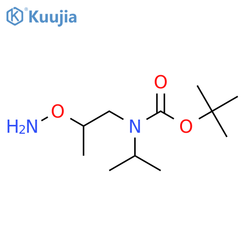 tert-butyl N-2-(aminooxy)propyl-N-(propan-2-yl)carbamate structure