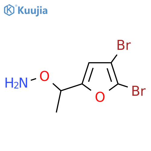 O-1-(4,5-dibromofuran-2-yl)ethylhydroxylamine structure
