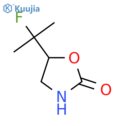 5-(2-fluoropropan-2-yl)-1,3-oxazolidin-2-one structure