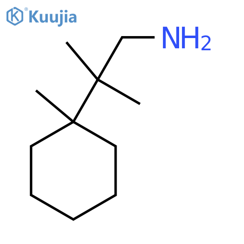 2-methyl-2-(1-methylcyclohexyl)propan-1-amine structure