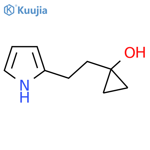 1-2-(1H-pyrrol-2-yl)ethylcyclopropan-1-ol structure