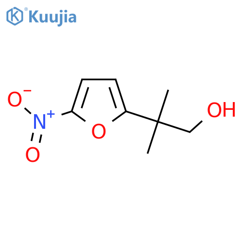 2-methyl-2-(5-nitrofuran-2-yl)propan-1-ol structure