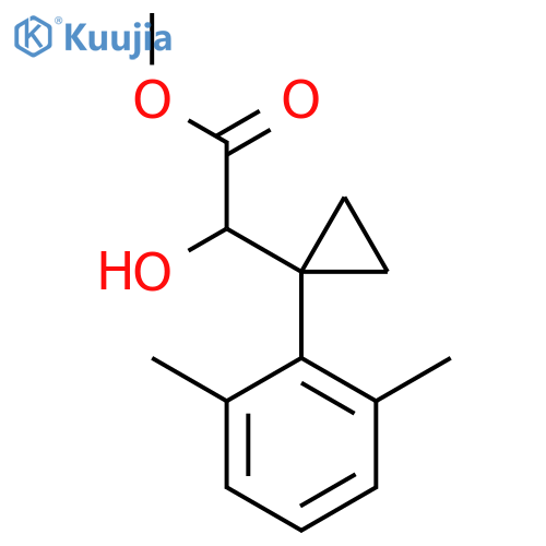 methyl 2-1-(2,6-dimethylphenyl)cyclopropyl-2-hydroxyacetate structure