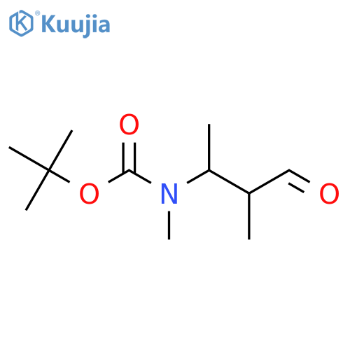 tert-butyl N-methyl-N-(3-methyl-4-oxobutan-2-yl)carbamate structure