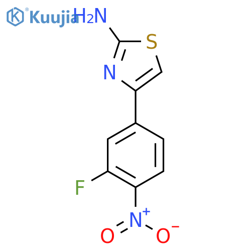 4-(3-fluoro-4-nitrophenyl)-1,3-thiazol-2-amine structure