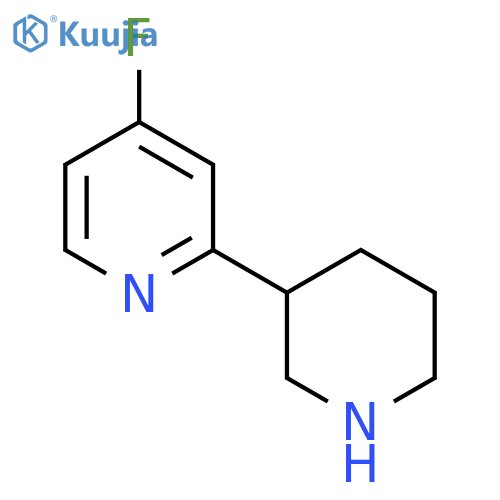 4-fluoro-2-(piperidin-3-yl)pyridine structure