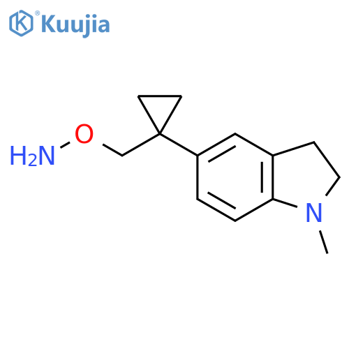 O-{1-(1-methyl-2,3-dihydro-1H-indol-5-yl)cyclopropylmethyl}hydroxylamine structure