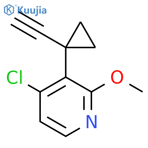 4-chloro-3-(1-ethynylcyclopropyl)-2-methoxypyridine structure