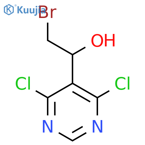 2-bromo-1-(4,6-dichloropyrimidin-5-yl)ethan-1-ol structure