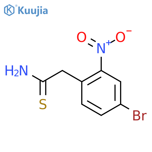 2-(4-Bromo-2-nitrophenyl)ethanethioamide structure
