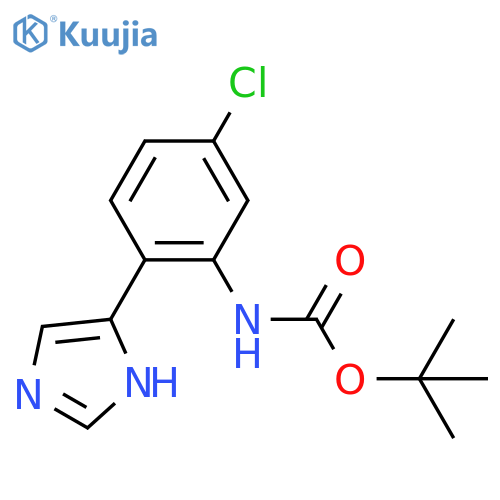 tert-butyl N-5-chloro-2-(1H-imidazol-4-yl)phenylcarbamate structure