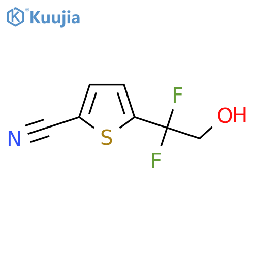 5-(1,1-difluoro-2-hydroxyethyl)thiophene-2-carbonitrile structure
