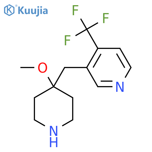 3-(4-methoxypiperidin-4-yl)methyl-4-(trifluoromethyl)pyridine structure
