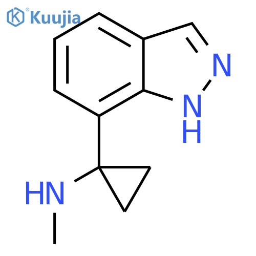 1-(1H-indazol-7-yl)-N-methylcyclopropan-1-amine structure