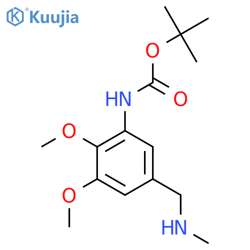 tert-butyl N-{2,3-dimethoxy-5-(methylamino)methylphenyl}carbamate structure