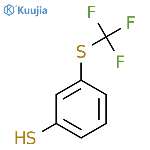 3-(trifluoromethyl)sulfanylbenzene-1-thiol structure