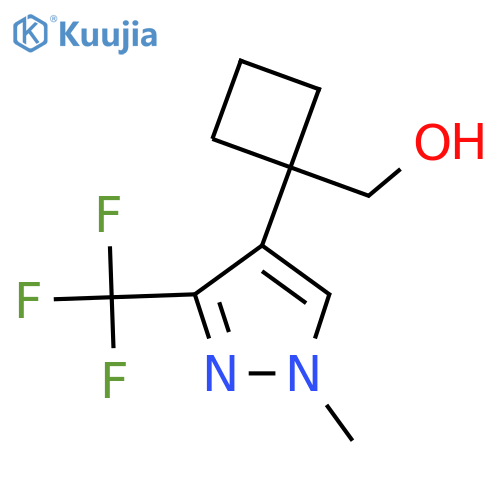 {1-1-methyl-3-(trifluoromethyl)-1H-pyrazol-4-ylcyclobutyl}methanol structure