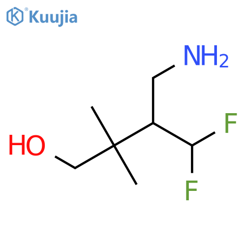 4-amino-3-(difluoromethyl)-2,2-dimethylbutan-1-ol structure