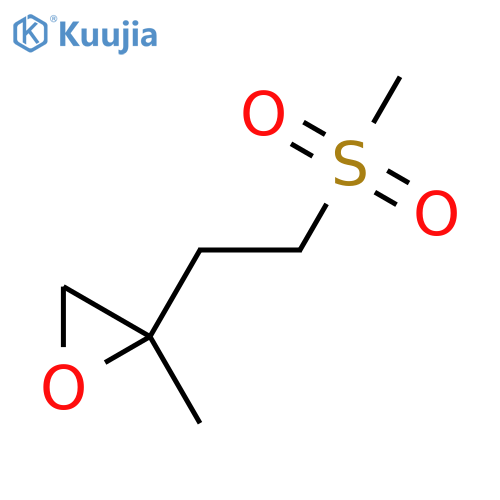 2-(2-methanesulfonylethyl)-2-methyloxirane structure