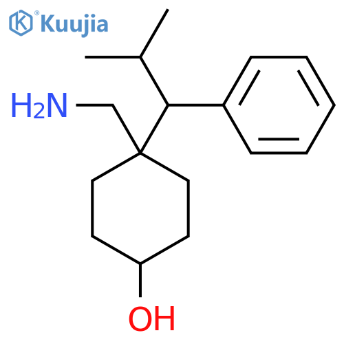4-(aminomethyl)-4-(2-methyl-1-phenylpropyl)cyclohexan-1-ol structure