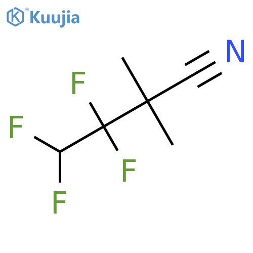 3,3,4,4-tetrafluoro-2,2-dimethylbutanenitrile structure