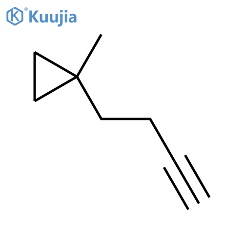 1-(but-3-yn-1-yl)-1-methylcyclopropane structure