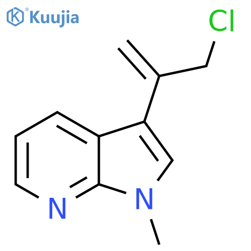 3-(3-chloroprop-1-en-2-yl)-1-methyl-1H-pyrrolo2,3-bpyridine structure
