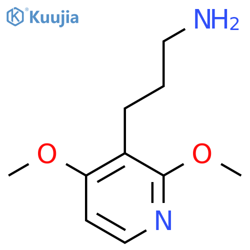 3-(2,4-dimethoxypyridin-3-yl)propan-1-amine structure