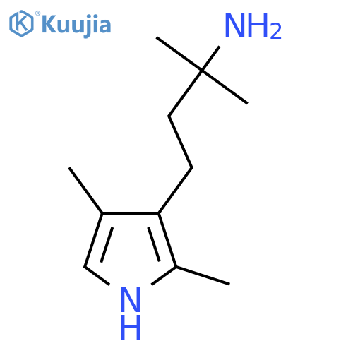 4-(2,4-dimethyl-1H-pyrrol-3-yl)-2-methylbutan-2-amine structure