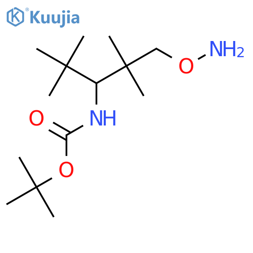 tert-butyl N-1-(aminooxy)-2,2,4,4-tetramethylpentan-3-ylcarbamate structure