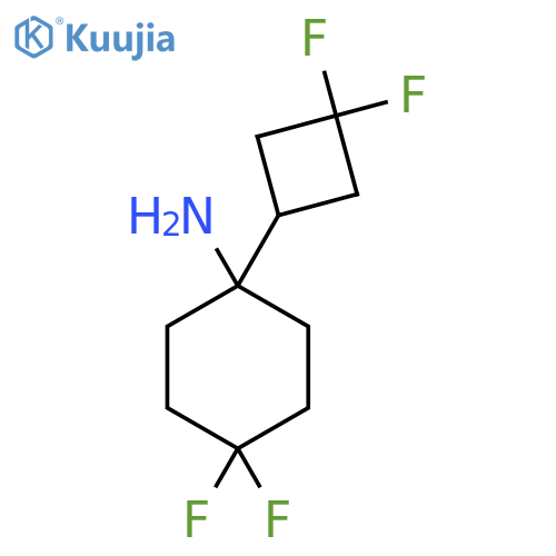 1-(3,3-difluorocyclobutyl)-4,4-difluorocyclohexan-1-amine structure