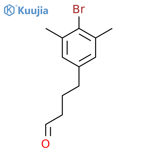 4-(4-bromo-3,5-dimethylphenyl)butanal structure