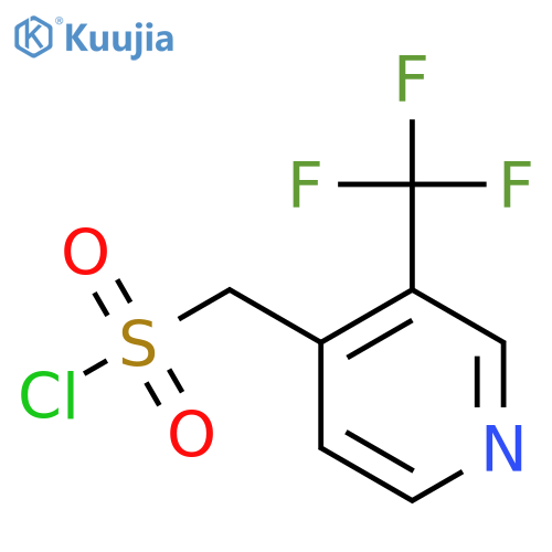 3-(trifluoromethyl)pyridin-4-ylmethanesulfonyl chloride structure