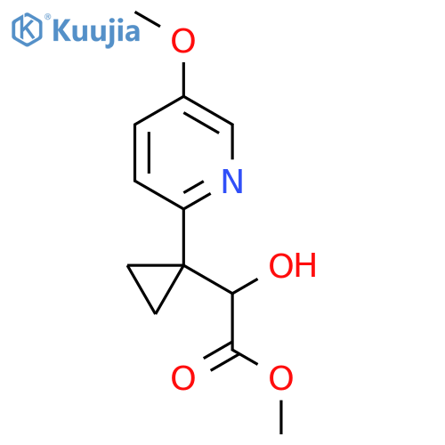 methyl 2-hydroxy-2-1-(5-methoxypyridin-2-yl)cyclopropylacetate structure