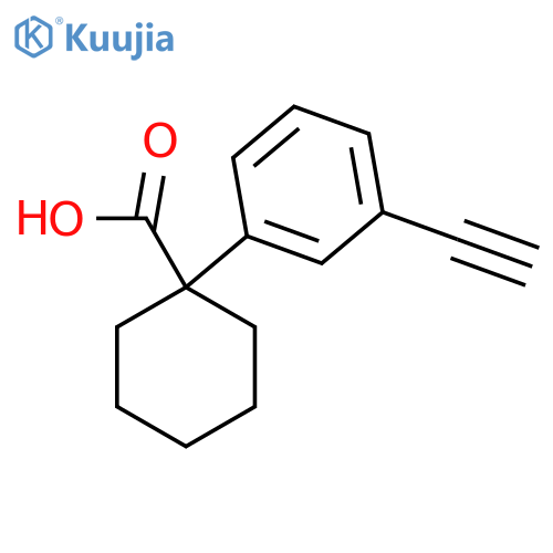 1-(3-ethynylphenyl)cyclohexane-1-carboxylic acid structure