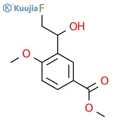 methyl 3-(2-fluoro-1-hydroxyethyl)-4-methoxybenzoate structure