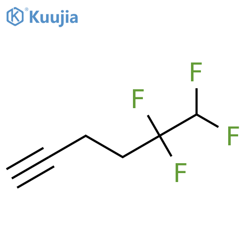 5,5,6,6-tetrafluorohex-1-yne structure