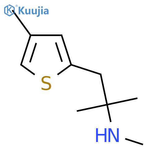 methyl2-methyl-1-(4-methylthiophen-2-yl)propan-2-ylamine structure