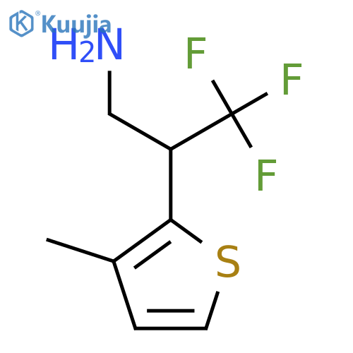 3,3,3-trifluoro-2-(3-methylthiophen-2-yl)propan-1-amine structure