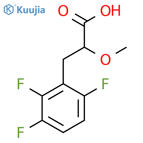 2-methoxy-3-(2,3,6-trifluorophenyl)propanoic acid structure