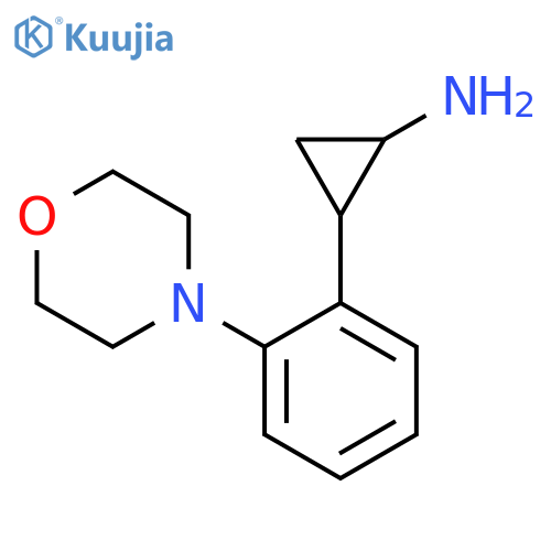 2-2-(morpholin-4-yl)phenylcyclopropan-1-amine structure
