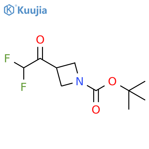 tert-butyl 3-(2,2-difluoroacetyl)azetidine-1-carboxylate structure