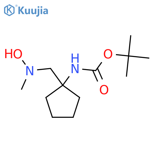 tert-butyl N-(1-{[hydroxy(methyl)amino]methyl}cyclopentyl)carbamate structure