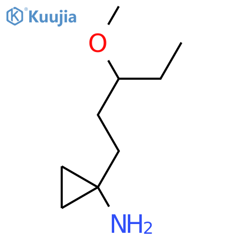 1-(3-methoxypentyl)cyclopropan-1-amine structure