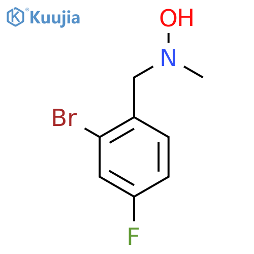 N-(2-bromo-4-fluorophenyl)methyl-N-methylhydroxylamine structure