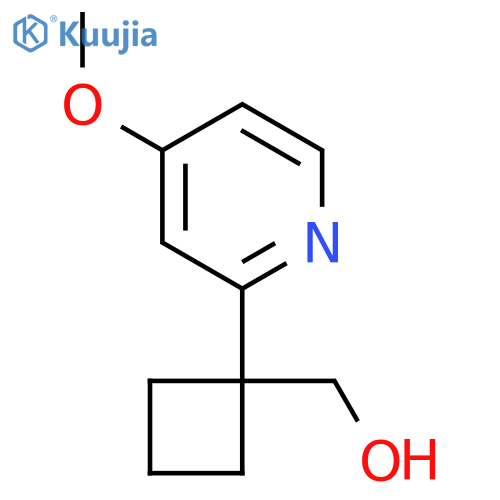 1-(4-methoxypyridin-2-yl)cyclobutylmethanol structure